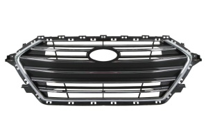 Grila radiator fata potrivit HYUNDAI ELANTRA VI 2017-2019 - (negru/crom)