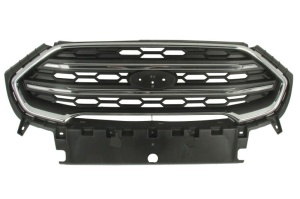 Grila radiator potrivit FORD ECOSPORT dupa 2017 - (cu bandă, crom/gri inchis)