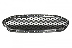 Grila radiator potrivit FORD FIESTA VII 1.0-1.5D dupa 2017 - (cadru cromat; pieptene, negru)