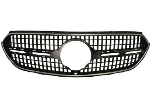 Grila radiator potrivit MERCEDES GLC X254 dupa 2022 - (cadru cromat; negru-mat)