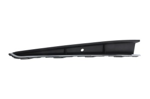 Grila ventilatie bara fata dreapta potrivit VW POLO VI AW 2017-2020 - (inferior, cu dungă acoperită cu crom, plastic, negru/crom)