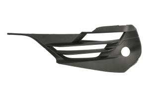 Grila ventilatie bara protectie fata stanga potrivit BMW 2 Active Tourer F45, F46 2018-2021 - (cu găuri proiector ceață, cu orificii senzor parcare, plastic, negru)