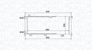 Intercooler FIAT PANDA 1.1 02.95-07.04 - Img 2