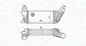 Intercooler potrivit CITROEN C8, JUMPY II; FIAT SCUDO, ULYSSE; PEUGEOT 807, EXPERT, EXPERT TEPEE 1.6D/2.0D 02.06- - Img 2