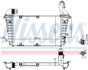 Intercooler potrivit OPEL ZAFIRA B, ZAFIRA B/MINIVAN 1.7D/1.9D 07.05-04.15 - Img 3