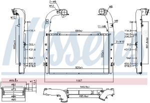 Intercooler potrivit SCANIA G I, R I DC09.108-DC9.39 04.04-05.19 - Img 3