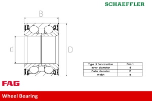 Kit rulment roata Fata Dreapta/Stanga (43x80x40) potrivit CITROEN C4 AIRCROSS, C-CROSSER, C-CROSSER ENTERPRISE; DODGE CALIBER; JEEP COMPASS, PATRIOT; MITSUBISHI ASX 1.5-3.0 06.06- - Img 3
