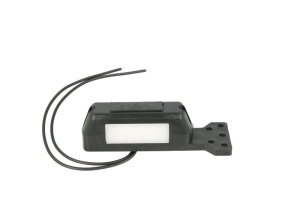 Lumina clarificare dreapta, rosu/alb, LED, inaltime 105mm; latime 28mm; adancime 34mm, în relief, lungime cablu 210mm, cu cuier, 12/24V (drept în relief) - Img 1