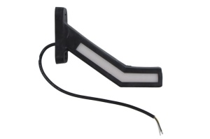 Lumina clarificare stanga, portocaliu/rosu/alb, LED, suprafata, lungime cablu 400mm, cu brat lung, 12/24V (indicator dinamic; tip: neon; cu functie de semnalizator spate) potrivit ADR - Img 2
