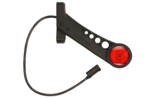 Lumina clarificare stanga, rosu/alb, LED, 12/24V (cu clemă pentru fir plat, conector: CLICK-IN/JAEGER) - Img 2