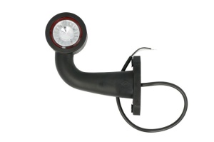 Lumina delimitare dreapta, rosu/alb, LED lungime cablu 450mm, pe brațul mediu-lung, 12/24V - Img 2