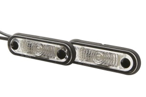 Lumina delimitare stanga/dreapta, alb, LED, inaltime 25,9mm; latime 79mm lungime cablu 500mm, 12/24V - Img 2