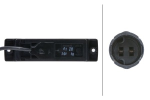 Lumina delimitare stanga/dreapta, galben, LED, inaltime 16mm; latime 130mm; adancime 32mm, surub/fixare orizontala, lungime cablu 300mm, fara prindere, 24V (conector: EASYCONN, IP6K9K) - Img 2