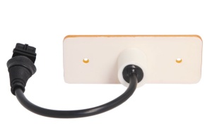 Lumina delimitare stanga/dreapta, portocaliu, LED, inaltime 41mm; latime 110mm; adancime 7mm lungime cablu 220mm, fara prindere, 24V (cu fire, conector: AMP 2PIN) potrivit MERCEDES TOURINO (O 510) 01.96- - Img 2