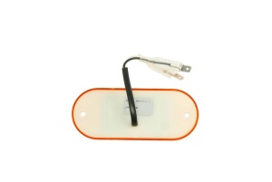 Lumina delimitare stanga/dreapta, portocaliu, LED, inaltime 45mm; latime 110mm; adancime 13mm lungime cablu 165mm, fara prindere, 24V - Img 2
