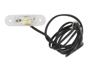 Lumina delimitare stanga/dreapta; POSIPOINT II, alb, LED, inaltime 24,3mm; latime 81,4mm; adancime 20mm lungime cablu 1500mm, 12/24V (POSIPOINT II) - Img 1