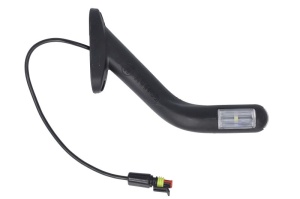 Lumina delimitare stanga, forma: oval, portocaliu/rosu/alb, LED lungime cablu 300mm, pe brațul lung, 12/24V (conector: SUPERSEAL 2PIN) - Img 2