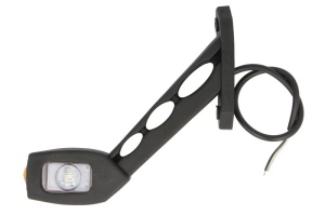 Lumina delimitare stanga, portocaliu/rosu/alb, LED, inaltime 167mm; latime 35,5mm; adancime 178mm lungime cablu 350mm, pe brațul lung, 12/24V - Img 1