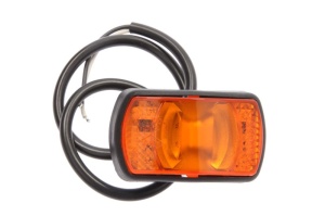 Lumini clarificare stanga/dreapta, portocaliu, LED, inaltime 42mm; latime 71mm; adancime 25mm, suprafata, lungime cablu 500mm, 12/24V (cu reflector) - Img 1