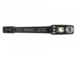 Maner usa Dreapta Fata potrivit VW CADDY I, GOLF II, JETTA II, PASSAT B2, POLO II 86C 2F, POLO 1979-1994 - (exterior, cu gaura pentru incuietoare; crom/negru) - Img 2