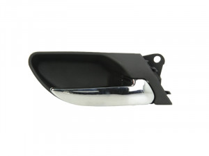 Maner usa fata dreapta potrivit BMW Seria 3 1998-2006 - interior, negru/crom