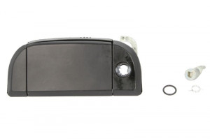 Maner usa Stanga Fata potrivit VW TRANSPORTER T4 1990-1995 - (exterior, cu gaura pentru incuietoare; negru)
