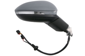 Oglinda dreapta electric, cu memorie, convex, cu incalzire, asistent la schimbarea benzii, grund, rabatabil electric, cu semnalizator potrivit VW GOLF 8 dupa 2019 - Img 2