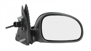 Oglinda dreapta PEUGEOT 406 intre 1995-1999 manuala, convex, albastru, cu carcasa - Img 1