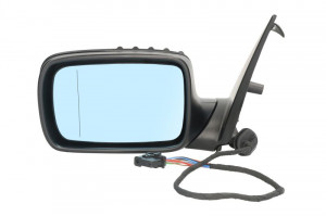Oglinda laterala Stanga electrica, asferica, incalzita, albastru, pliabil electric potrivit BMW 7 E65, E66, E67 pana in 2009 - Img 2