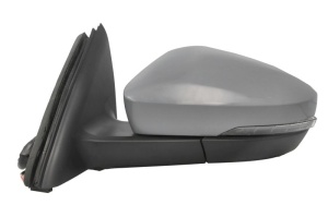 Oglinda stanga electric, convex, cu incalzire, asistent la schimbarea benzii, grund, rabatabil electric, cu semnalizator potrivit SKODA OCTAVIA III 2016-2019 - Img 2