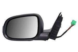 Oglinda stanga (electric, cu memorie, asferic, cu incalzire, subacoperit, pliabil electric, cu semnalizator, cu senzor temperatura) potrivit VOLVO S80 II, V70 III 03.06-05.13 - Img 1