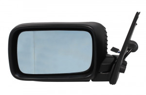 Oglinda stanga potrivit BMW Seria 3 E36 1990-2000 - electrica asferica, incalzita, albastru