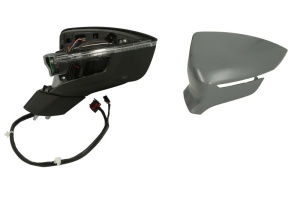 Oglinda stanga potrivit CUPRA ATECA; SEAT ATECA dupa 2016 - (electric, convex, cu încălzire, asistent pentru schimbarea benzii, acoperit sub acoperire, pliabil electric, cu indicator) - Img 2