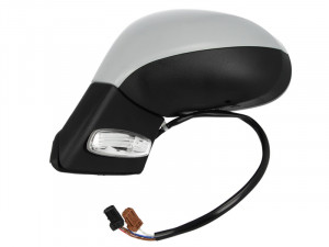 Oglinda stanga potrivit PEUGEOT 207 2006-2009 - electrica incalzita, grunduita - Img 2