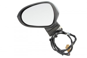 Oglinda stanga potrivit SEAT EXEO 2008-2011 - electrica incalzita, crom, grunduita, pliabila electric