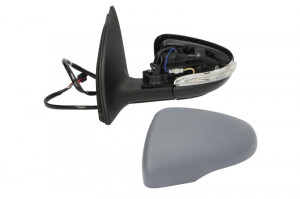 Oglinda stanga potrivit VW GOLF 6 2008-2012 - electrica, asferic, incalzita, crom, grunduita, pliabila electric - Img 2