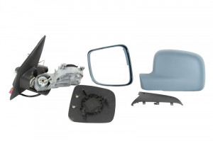 Oglinda stanga potrivit VW TRANSPORTER 2003-2009 - electrica, asferic, incalzita, grunduita - Img 2