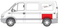 Panou reparatie aripa Spate Stanga (partea de sus, captuseala aripa) potrivit NISSAN INTERSTAR; OPEL MOVANO A; RENAULT MASTER II, MASTER PRO 07.98-11.10 - Img 2