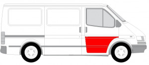 Panou reparatie usa Fata Dreapta potrivit FORD TRANSIT, TRANSIT TOURNEO 1986-2000 - (strat, partea inferioara, la a doua linie) - Img 2