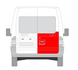 Panou reparatie usi Spate Dreapta potrivit FORD TRANSIT 2000-2014 - (strat, partea inferioara, la fereastra) - Img 2