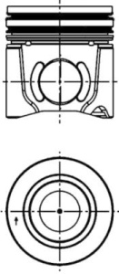 Piston (diametru 102mm, STD) potrivit GINAF; IVECO potrivit IVECO EUROCARGO I-III, MAGIRUS; DAEWOO NOVUS; TERBERG-BENSCHOP URBIN F4AE0481A-F4AE3681E 09.00- - Img 3
