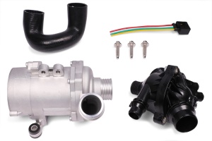Pompa apa fara garnitura (cu termostat) potrivit BMW 1 (E81), 1 (E82), 1 (E87), 1 (E88), 3 (E90), 3 (E91), 3 (E92), 3 (E93), 5 (E60), 5 (E61), 6 (E63), 6 (E64), 7 (E65, E66 2.0-3.0D 09.03-12.13 - Img 1