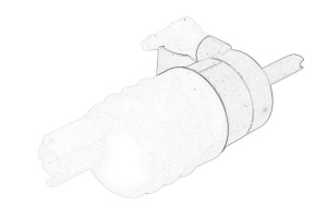 Pompa spalator parbriz fata/spate potrivit NISSAN ALMERA II, MICRA II; RENAULT CLIO II, CLIO II/HATCHBACK, ESPACE III, KANGOO, KANGOO EXPRESS, LAGUNA I, MEGANE I, MEGANE I COACH COUPE-SEDAN dupa 1992 - (12V) - Img 2