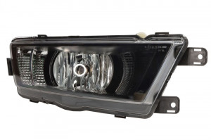 Proiector ceata Dreapta (H8/LED, cu lumini de zi; negru) potrivit SKODA RAPID 05.15-12.18 - Img 1