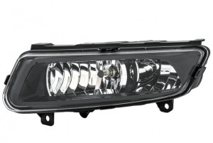 Proiector ceata Stanga (H8, cu lumini curbe; Mod. BlueGT / GTI / R-Line; negru) potrivit VW POLO, POLO IV, POLO V 06.09- - Img 3
