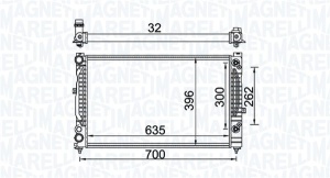 Radiator motor (Automat/Manual) potrivit AUDI A4 B5, A6 C5; SKODA SUPERB I; VW PASSAT B5, PASSAT B5.5 1.6-2.5D - Img 1