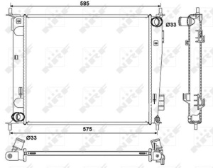 Radiator motor potrivit KIA SOUL I 1.6/1.6LPG - Img 3