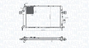 Radiator motor potrivit OPEL ASTRA G 1.7D - Img 1
