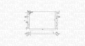 Radiator motor potrivit OPEL ASTRA G, ASTRA G CLASSIC, ASTRA G/KOMBI, ZAFIRA A 1.4-2.2 - Img 1
