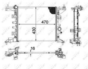 Radiator motor potrivit OPEL MERIVA B 1.4 - Img 3